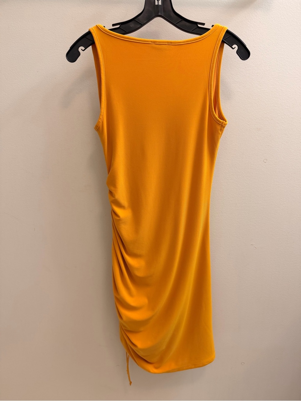 Express Mustard Yellow Ruched Side Tank Dress Size XS - Picture 6 of 7